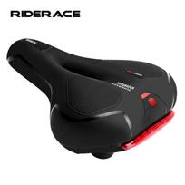 Dviračio dalys RIDERACE dviračio balnelis su galine šviesa, dideliu užpakaliu dviračių pagalvėlė tuščiavidurė MTB dviračio priekinės sėdynės kilimėlis amortizatorius platus, patogus, Raudona
