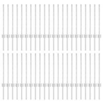 vidaXL Tvorelės stulpas 44 pcs Sidabro 100 cm Plienas