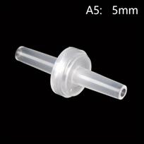 Plastikinis vienpusis atbulinis vožtuvas 5 mm skersmens, 5