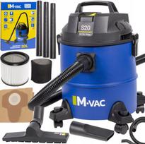 Pramoninis dulkių siurblys M-Vac S20 3in1 sausam ir šlapiam siurbimui, 1200 W, 20 l, su HEPA filtru, pūtimo funkcija