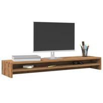 Monitoriaus laikiklis Monitoriaus stovas, artisano ąžuolo spalvos, 100x24x13cm, mdp