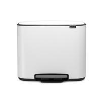 Brabantia šiukšliadėžė Bo, 3x11 l, balta