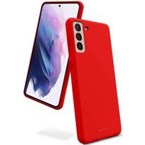 „Evelatus“ „Samsung Galaxy S21 Plus“ silikoninis dėklas, minkštas lietimui, raudonas, TPU, su nanosluoksniu efektu