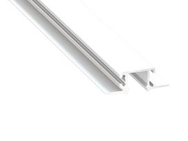 MONO aliuminio profilis LED juostelėms - Baltas - 1 m Biały, Biały