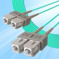 10gtek Sc-sc Om3 Duplex Pluošto Optinis Kabelis, 5m