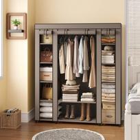 Spinta, SONGMICS LSF03M, 45 x 150 x 175 cm, Taupe, Garderoob, SONGMICS LSF03M, 45 x 150 x 175 cm, Taupe