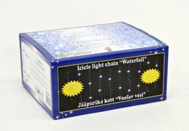 Varveklio grandinė „Flowing Water“ su 288 LED lemputėmis, 2,75m