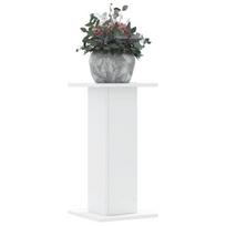 vidaXL Stovai augalams, 2vnt., balti, 30x30x60cm, apdirbta mediena