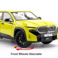 Modeliai BMW XM YELLOW 1:24 su šviesa ir garsu ant baterijų, Kolekciniai modeliai
