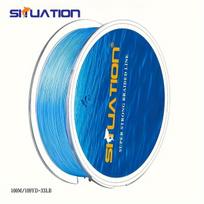 Pintas žvejybos valas ant ritės, ypač tvirtas, mėlynas, Mėlyna – 33LB/109YDS