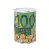 Skardinė taupyklė su dolerio paveikslu,  Žalias