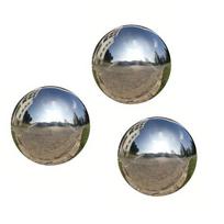 Nerūdijančio plieno dekoratyvinis kamuolys, Kietas viršelis pastorintas 175 mm (3 vnt.)