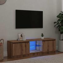 Televizoriaus spintelė su led lemputėmis artisan ąžuolas