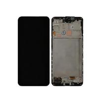 Ekranas Samsung A166 A16 5G su lietimui jautriu stikliuku ir rėmeliu originalus Black (service pack)