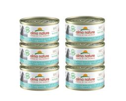 Drėgnas kačių ėdalas Almo Nature HFC Natural, vištiena su bolivine balanda, 6x70 g