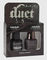 Gelinis nagų lakas rinkinys Artistic Duet Grease Monkey ilgalaikis blizgesys 30 ml