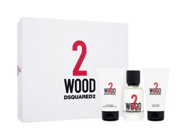 Rinkinys Dsquared2 Wood Pour Homme vyrams: tualetinis vanduo, 50 ml + dušo želė, 50 ml + kūno kremas, 50 ml