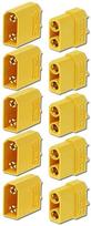 5 poros aukštos kokybės XT90 jungčių, vyriška-vyriška, modelio RC Lipo akumuliatorių jungtys