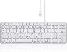 Perixx Periboard-213w Usb klaviatūra su skaičių bloku, balta