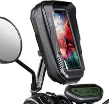 Telefono laikiklis Vandeniui atsparus motociklo telefono laikiklis 360° pasukamas