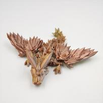 3D spausdintas holograminis drakono modelis