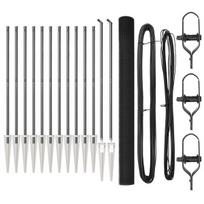 vidaXL Suvirintas vielinis tvoras su smailiais galais Plienas ir PVC