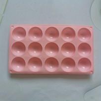 1 vnt. 3D Silikoninė Pusrutulio Šokolado Forma Tortams, Smėlio spalvos rožinė