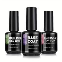 Bazės ir Viršutinis Gelis Rinkinys (3 vnt.), Base+Top+Builder