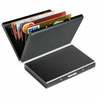 CARD ETUI Metalinė kortelių piniginė su RFID kortelių laikikliu juoda EL54, CARD ETUI Metalinė kortelių piniginė su RFID kortelių laikikliu juoda