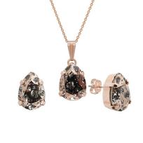 Papuošalų rinkinys moterims DiamondSky "Venus II (Rose Patina)" su Swarovski kristalais