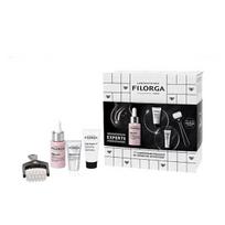 Regeneruojamasis rinkinys veido odai Filorga moterims: veido serumas NCEF Shot, 15 ml + naktinė veido kaukė NCEF, 7ml + veido kremas Time Filler 5XP, 15 ml + masažinis volelis veidui, 1 vnt.