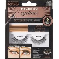 Magnetinis akių kontūras - KISS - Žavėjimas - Pakartotinai naudojami blakstienos - Juoda - 4g