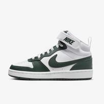 Nike sportiniai batai vaikams Court Borough MID 2, balti/žali