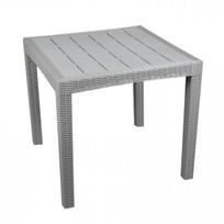 Sodo stalas kvadratinis pilkas 80x80 cm