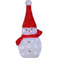 LED kalėdinės šviesos dekoro sniego senelis baltas 0,9W 59x27 cm Crystalo 587-25