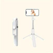 Asmenukių lazda ("Selfie sticks") Belaidis asmenukių laikiklis 360°, Baltas