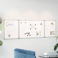 Magnetinė balta lenta, 160x60x1,7cm, aliuminis, sulankstoma, 160 x 60 x 1.7 cm
