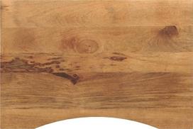 Stalviršis su išlenkta 80x50x2,5 cm medžio masyvo grubus mango