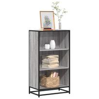 Knygų spintelė pilka sonoma 60x35x107,5 cm inžinierinė mediena
