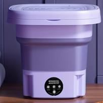 Sulankstoma mini skalbimo mašina, 8L, violetinė,  Violetinė