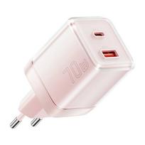 Įkroviklis Essager 'Color' rožinis 70W (PD / QC3.0)