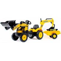 Minamas traktorius-ekskavatorius su karučiu Falk Komatsu 2076N