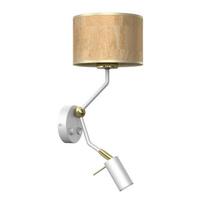 Sieninis šviestuvas CORK White/Cork 1xE27 + Mini GU10
