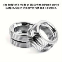 Dviejų dalių metalinis dvigubo sriegio čiaupo adapteris