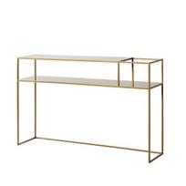 Konsolinis staliukas Senso Flower Metal 120x25x75 cm auksinis