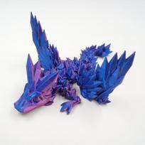 3D spausdintas holograminis drakono modelis