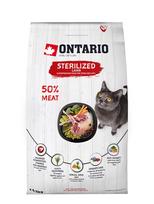 Sausas maistas sterilizuotoms katėms su ėriena, Ontario Sterilized Lamb, 6,5 kg