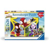 Dėlionė 2x24 dalys Spidey & kompanija - Nuo 4 m. Ravensburger