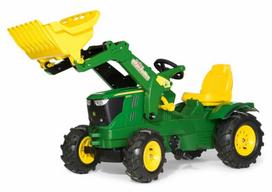Pedalinis traktorius (pripučiami guminiai ratai) rollyFarmtrac John Deere 6210R