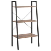 Pastatoma lentyna vidaXL, tamsiai ruda/juoda
